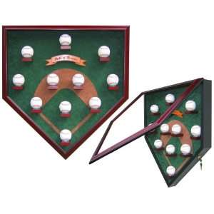 My Field of Dreams Modern Day Version Homeplate Shaped Display Case 