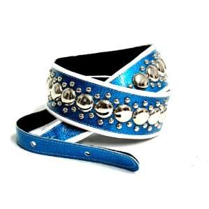 Jodi Head Blue Patent Leather Studded Pattern #1 with Adjustable Tail 