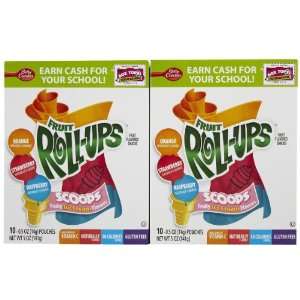 Fruit Roll Ups Scoops Fruit Snacks, 10 Grocery & Gourmet Food