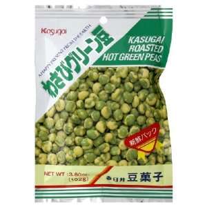 Kasugai, Peas Green Roasted Hot, 3.59 Ounce (20 Pack)  