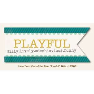  Lime Twist Out Of The Blue Die Cut Cardstock Title Playful 