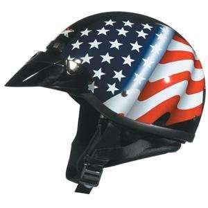  AFX FX 7 Helmet   X Small/Freedom Flag Black Automotive