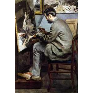  The painter in the studio of Bazille by Renoir canvas art 