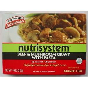 NUTRISYSTEM ADVANCED Beef & Mushroom Gravy with Pasta 10 oz:  