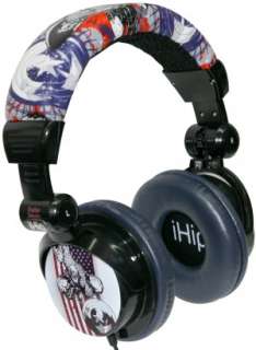   Licensed Captain America Vintage Print DJ Style Headphones by iHip