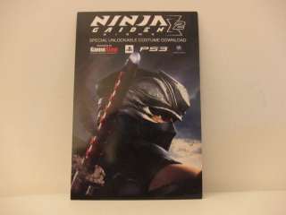 Ninja Gaiden Sigma 2 PS3 GameStop Unlockable Costume  Code 