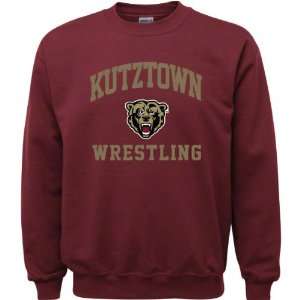  Kutztown Golden Bears Maroon Youth Wrestling Arch Crewneck 