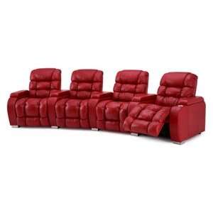  Linus Home Theater 2 Seat Row Leather Recliners from 