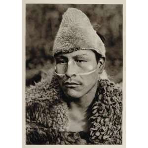  1931 Selk nam Onas Young Man Tierra del Fuego Portrait 