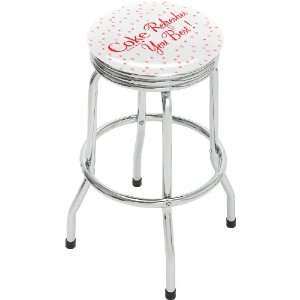 On The Edge 809098 Coke Refreshes You Best Single Foot Ring Stool with 