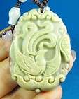 Rare Zi Pao Jade Carved Phoenix Pendant (002)