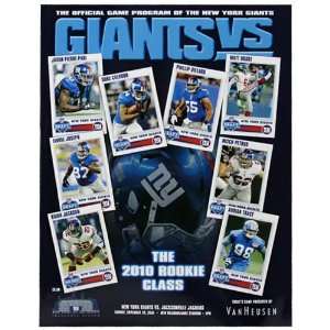   NFL New York Giants vs. Jacksonville Jaguars 2010 Game Program: Sports