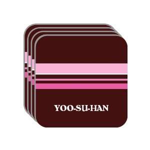  Personal Name Gift   YOO SU HAN Set of 4 Mini Mousepad 
