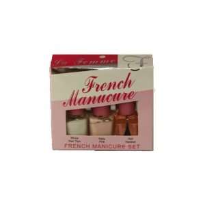 Products FRENCH MANICURE   WHITE NAIL TIPS, BABY PINK, HARDNER   3x24 