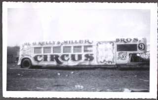Liberty Horse trailer Al G Kelly & Miller Bros Circus photo 1950 
