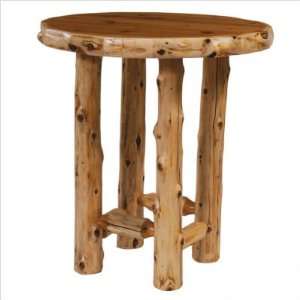   Traditional Cedar Log Round Pub Table Finish / Size: Standard / 40