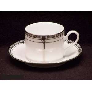    Noritake Palmer Platinum #4351 Cups & Saucers: Kitchen & Dining