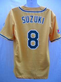 Kurt Suzuki #8 Gold Replica Jersey Oakland As SGA XL  