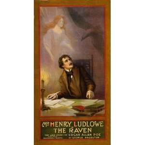  Henry Ludlowe in the Raven Love Story of Edgar Allan Poe Theater 