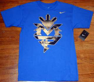 NIKE MANNY PACQUIAO TITLE T SHIRT MENS S XXL NEW GOLD  
