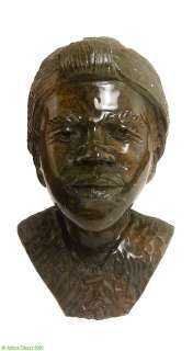 Veredite Shona Stone Sculpture Bust of Woman Africa  