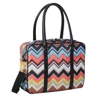   for Target Luggage Travel Tote Zig Zag Suitcase Carry On Chevron NWT