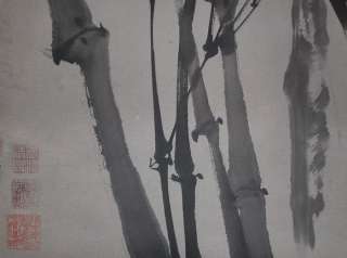 G461:Chinese Scroll Painting of Bamboo by Zheng Banqiao  