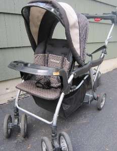 One Step Ahead Sit n Stand Elite DX Baby Double Stroller EUC  