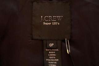 240 JCREW 1035 Pinstripe Jacket in Super 120s Wool 0P Navy  