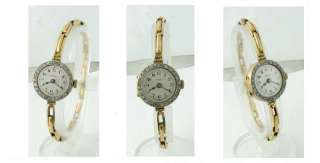 18k Gold & Diamond Rolex Deco Ladies Wrist Watch 1937  