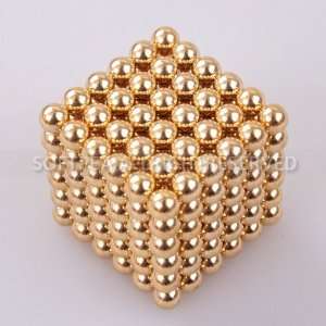  216pcs 5mm Neodymium magnet Balls Gold Toys & Games