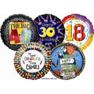  Economy 18 Foil Age Related Birthday   25 PK Case Pack 25 