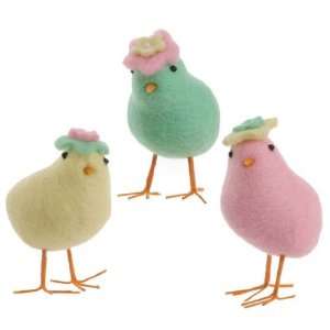    RAZ Imports Vintage Easter 5 Chicks Set of 3: Home & Kitchen