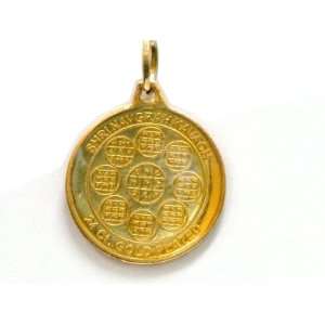    24 K. Gold Plated Shree Navgrah Yantra Pendant 