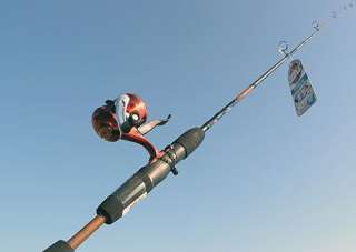 ZEBCO 11TCUST ORANGE UNDERSPIN FISHING REEL ROD COMBO  