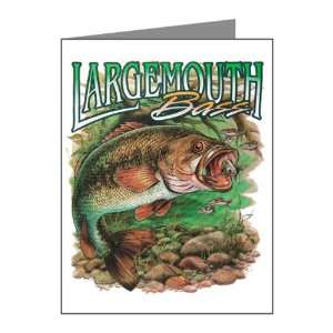  Note Cards (20 Pack) Largemouth Bass 