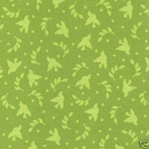 TEXTILES NIKKY GREEN QUILT FABRIC #757 1076 BTY  
