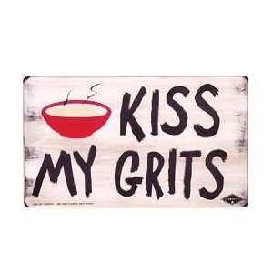  Funny WOODEN Kitchen KISS MY GRITS hanging sign