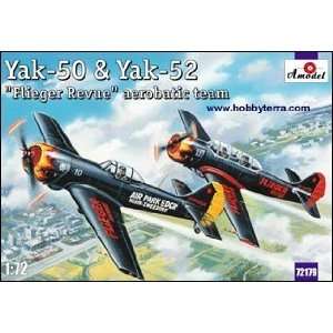  YaK50 & YaK52 Soviet Aerobatic Team Aircraft (2 Kits) 1 72 