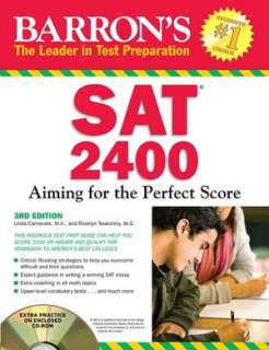 Barrons SAT 2400 with CD ROM Aiming for the Perfect Score
