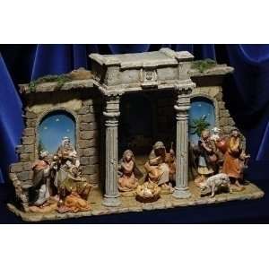  Fontanini 5 Lighted Nativity Stone Stable #50598