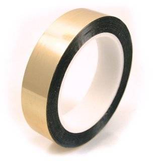CS Hyde Metalized Mylar Tape with Acrylic Adhesive, 2.2mm Thick, Gold 