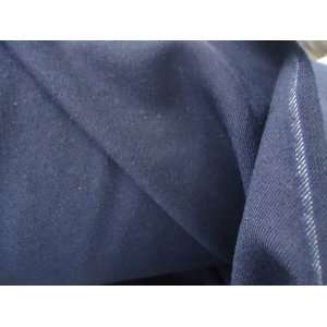  58 Inch Wide Wool Medium Weight Navy Blue Viscouse Suits 