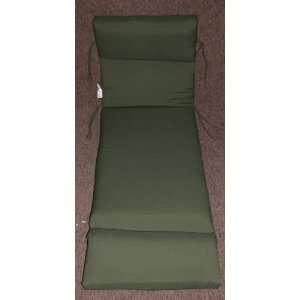  (1) Outdoor Patio Chaise Cushion ~ Green Forest ~ 22.5 x 