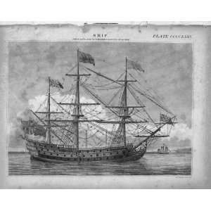  Encyclopaedia Britannica Sailing War Ship Rigging