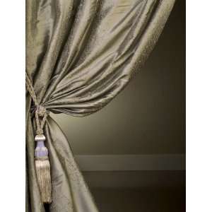    Sterling Embroidered Silk Curtains & Drapes: Home & Kitchen