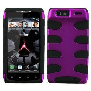  Motorola Droid Razr xt912 Accessory   Purple/Black Hybrid 