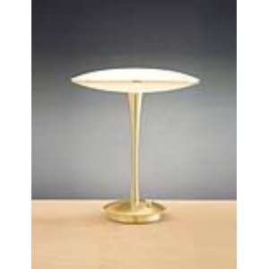   Two Tone Low Voltage Brass White Glass Desk Lamp: Home Improvement