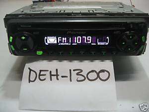 Pioneer DEH 1300 CD Player AM/FM  TESTED   