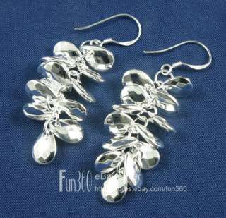  Pair Earrings,Fashion Solid Silver,Lovely Jewelry Gift 